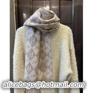 Market Sells Hermes H Horse Cashmere Long Scarf 32x180cm 1021003 Beige 2024