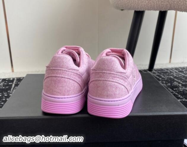 Best Price Chanel Wool Cloth Sneakers G46011 Purple 1017068