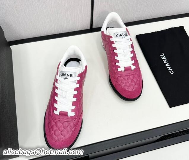 Cheap Price Chanel Calfskin & Suede Sneakers Purple 1017084