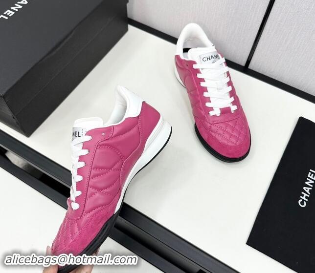 Cheap Price Chanel Calfskin & Suede Sneakers Purple 1017084