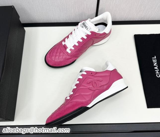 Cheap Price Chanel Calfskin & Suede Sneakers Purple 1017084