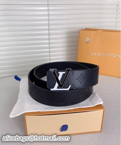 ​Traditional Discount Louis Vuitton Mens Belt 4cm with LV Buckle in Grained Leather 0510 2024