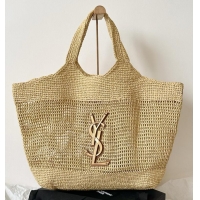 Buy Best Price Saint Laurent Icare Tote Bag in Raffia Straw Y772191 2024