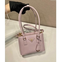 Buy Discount Prada Galleria Saffiano leather mini-bag 1BA906 Alabaster Pink 2024