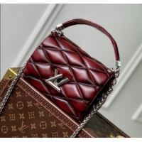 Spot Bulk Louis Vuitton GO-14 PM Bag in Bordeaux Lambskin Leather M12567 2024