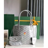 Top Design Goyard Anjou Mini Tote bag with Y Print 020660 Space Silver 2024