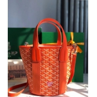 Buy Classic Goyard Belharra Tote bag with Heart Print 120230 Orange 2024