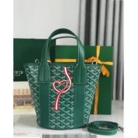 Spot Bulk Goyard Belharra Tote bag with Web Heart 120230 Green 2024