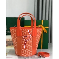 Well Crafted Goyard Belharra Tote bag with Web Heart 120230 Orange 2024