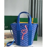 Well Crafted Goyard Belharra Tote bag with Web Heart 120230 Sky Blue 2024