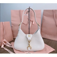 Traditional Specials Miu Miu leather hobo bag 5BC157 White 2024