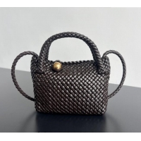 Promotional Bottega Veneta Mini Tosca Bag with Gold-Tone Ball 776755 Fondant Brown 2024