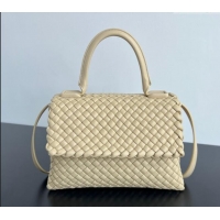 Well Crafted Bottega Veneta Patti Top Handle bag in Intreccio Leather 776783 Beige 2024