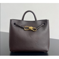 Super Quality Bottega Veneta Small Andiamo Top Handle Bag in Calfskin Leather 810213 Fondant Brown 2024