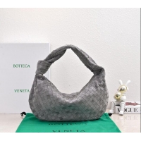 Best Quality Bottega Veneta Small Jodie Hobo in Intrecciato Suede 600261 Grey 2024