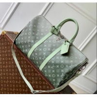 Discount Louis Vuitton Keepall Bandouliere 45 Travel Bag in Khaki Green Monogram Gradient Canvas M11718 2024