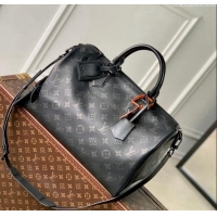 Good Taste Louis Vuitton RUNWAY Speedy P9 Bandouliere 40 Bag in Black Monogram Eclipse Canvas M24419 2024