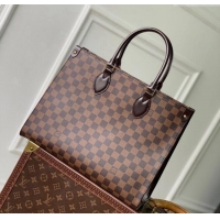 Reasonable Price Louis Vuitton OnTheGo MM Tote Bag in Damier Ebene Canvas N00065 2024