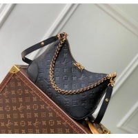 Top Grade Louis Vuitton Boulogne Shoulder bag in Embossed Grained Leather M12930 Black 2024