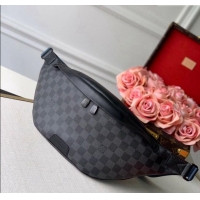 New Style Louis Vuitton Discovery Bumbag in Black Damier Graphite Canvas N40187 2024