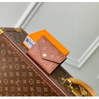 Free Shipping Louis Vuitton Victorine Wallet in Monogram Empreinte Leather M11988 Cognac Brown 2024