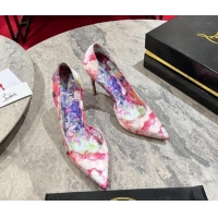 Sumptuous Christian Louboutin Blooming Printed Pumps 10cm 702001