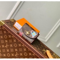 Top Grade Louis Vuitton Rosalie Coin Purse Wallet in Vivienne Print Monogram Canvas M12220 2024 Candy Factory Collection