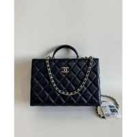 Top Grade Chanel Quilted Lambskin Box Bag AS5168 Black 2024 TOP