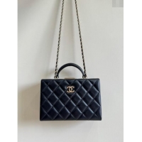 Well Crafted Chanel Quilted Lambskin Small Box Bag AS5167 Black 2024 TOP