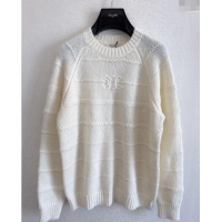 ​Super Quality Celine Logo Sweater 1108 White 2024