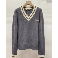 Trendy Design Miu Miu Knit Sweater 1108 Grey/White 2024