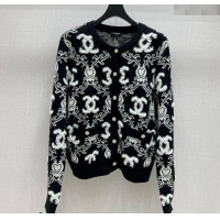 Good Taste Chanel Raised CC Cardigan CH1108 Black 2024