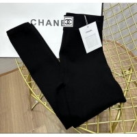 ​Low Cost Chanel Black Stretch Lined Pants 1108 Black 2024