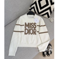 Super Quality Dior Miss Dior Sweater 1108 Brown/White 2024