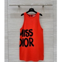 Promotional Dior Miss Dior Vest Dress 8037 Orange 2024