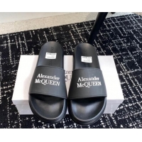 Popular Style Alexander McQueen TPU Slide Sandals Black/White 430120