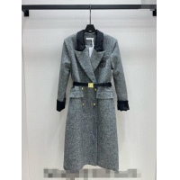 Super Quality Dior Miss Dior Long Coat 1108 Grey 2024