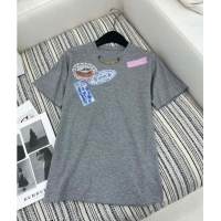 Buy Discount Louis Vuitton T-Shirt 1108 Grey 2024