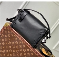 Reasonable Price Louis Vuitton Side Trunk MM Bag in All Black Cowhide Leather M24309 2024