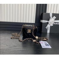 Famous Brand Chanel Lambskin Clutch with Chain AP4302 Black 2024