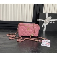 Good Looking Chanel Lambskin Clutch with Chain AP4301 Pink 2024