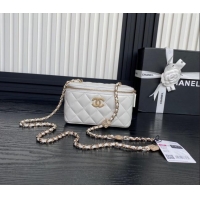 Good Looking Chanel Lambskin Clutch with Chain AP4301 White 2024