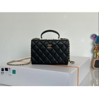 Best Price Chanel Quilted Lambskin Small Box Bag AS5167 Black 2024