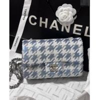 Promotional Chanel Embroidered Satin & Sequins Classic Mini Flap Bag A69900 White/Grey 2024