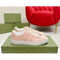 Fashion Gucci Women's Ace GG Canvas Sneakers Dusty Pink 1014101