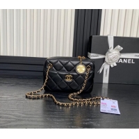 Market Sells Chanel Shiny Lambskin Mini Camera Case bag AS5190 Black 2024