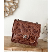 Reasonable Price Chanel Vintage Calfskin Flap Bag AS2225 Brown 2024