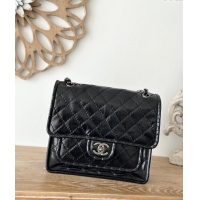 Good Taste Chanel Vintage Calfskin Flap Bag AS2225 Black 2024