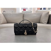 Buy Grade Dior My Dior Mini Bag in Patent Cannage Calfskin with Pearl 0980 Black