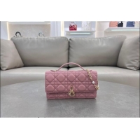 Top Quality Dior My Dior Mini Bag in Cannage Lambskin with Pearl 0980 Aged Pink